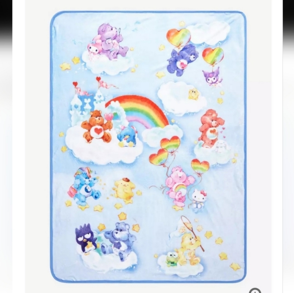 Hello Kitty & Care Bears Plush Throw Blanket NEW #1790 & 1791 - Picture 14 of 14